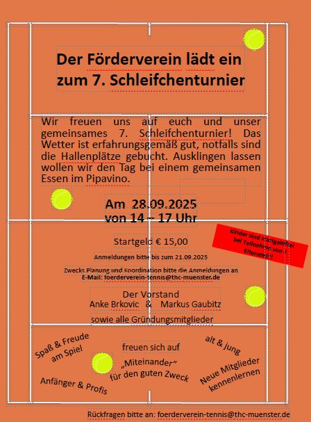 7. Schleifchenturnier Tennis am 28.09.2025